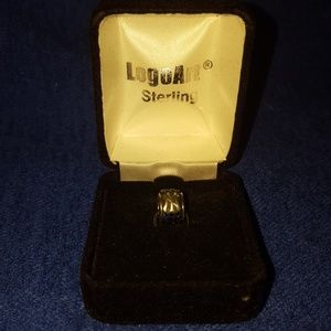 LogoArt New York Yankees Silver Crystal Logo Bead